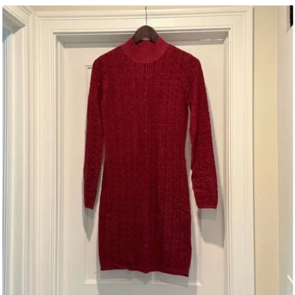 Beautiful Red Sweater Dress